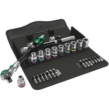 Wera 8100 SC 9 Zyklop Speed-skraldesæt, 1/2"-tilslutning, tommemål 05004079001