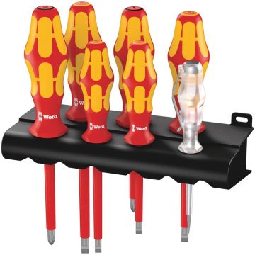 Wera Skruetrækkersæt 160 i/165 i/7 Kraftform Plus serie 100 rack 05006148001