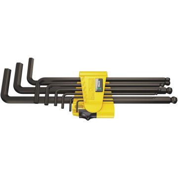 Wera 950/9 Hex-Plus Imperial 1 Vinkelnøglesæt, tommemål, BlackLaser 05022171001