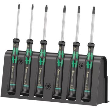 Wera 2067/6 elektronik TORX® BO skruetrækkersæt + rack 05118154001