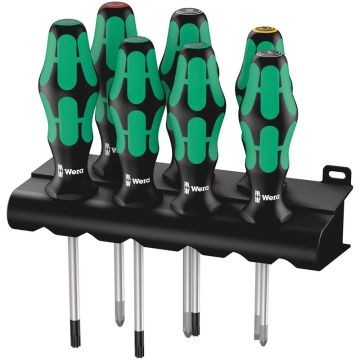Wera 335/350/367/7 Rack skruetrækkersæt Kraftform Plus Lasertip + rack 05320540001