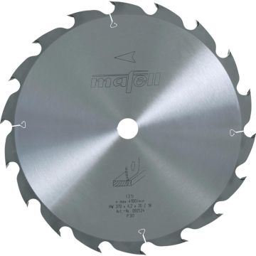 Mafell Savblad-HM; 370 x 2,2/4,2 x 30 mm, Z 18, WZ, til langsnit i træ (MKS 145 Ec) MA-092524