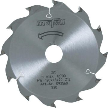Mafell Savblad-HM 120mm x 1,2/1,8 x 20 mm MA-092560