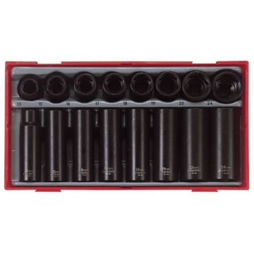Teng Tools Krafttopsæt med 16 dele med 1/2" firkantfatning TT9116 68800200