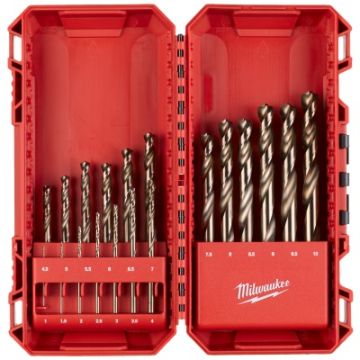 Milwaukee metalborsæt Red Cobalt HSSG-CO POF 1-10mm - 19 dele 4932493867