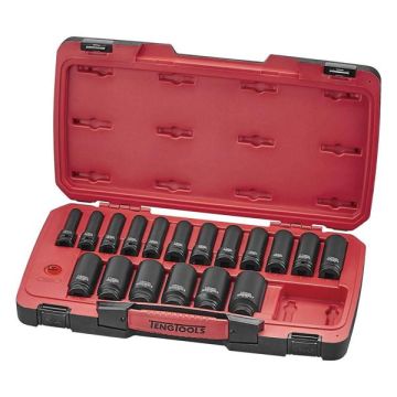 Teng Tools Slagtopsæt 1/2" firkantet drivenhed T9222L - 22 dele 284910106