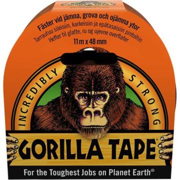 Gorilla Vævstape sort 48mm x 11m 197810112