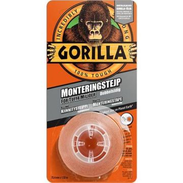 Gorilla Black Mounting Tape - Heavy Duty (1,5 m) 197810195