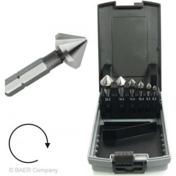 Baer Forsænker Baer 6 stk. 1/4" skaft 1576