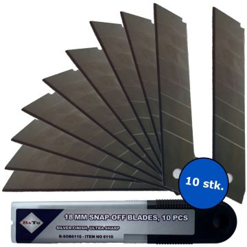 BATO Knivblade bræk-af 18 mm. 10 stk. pk. BA-6110