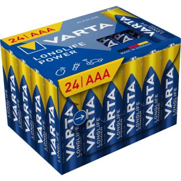 Varta AAA Alkaline-batterier Longlife Power 24 stk 644700932
