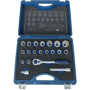 BATO Topnøglesæt 1/2" 10-32mm 20 dele BA-1105