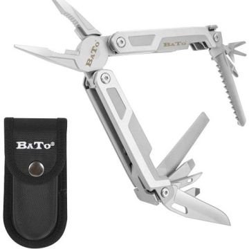 BATO SUPER Multitool i rustfrit stål, med 15 funktioner BA-62100