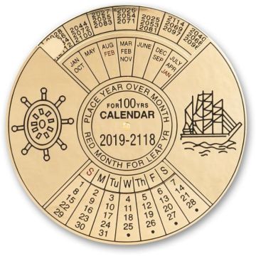 CraftProKits 100 års kalender - Solid Messing AX202155