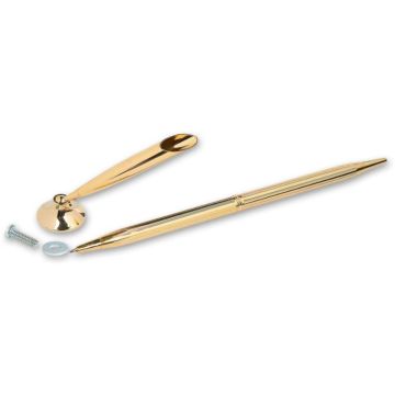 CraftProKits Guld Ball Point Twist Kuglepenne Sæt m. Holder AX202159
