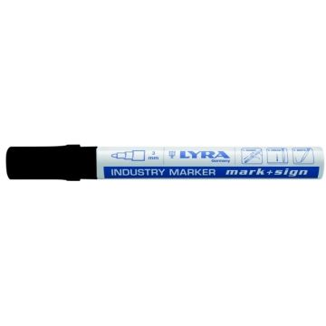 Lyra Industri Marker 4040, 3 mm Sort TA-212090