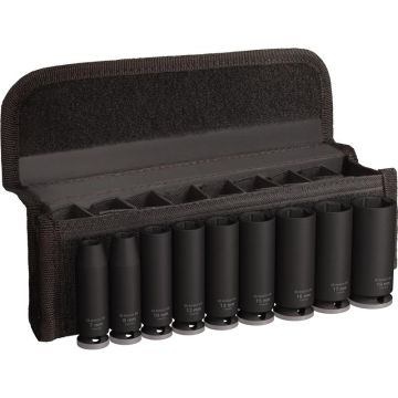 Bosch PRO Impact Socket Set, 3/8", dyb, 9 stk. 2608003037