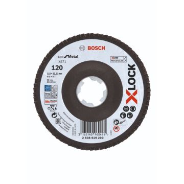 Bosch X-LOCK X571 Best for Metal-lamelslibeskive 115mm K120 2608619200