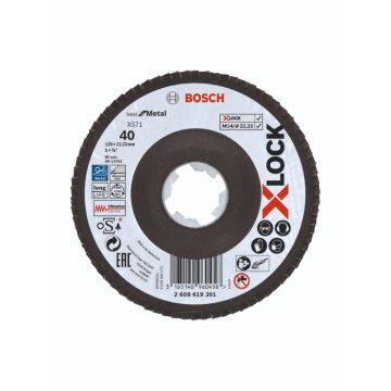 Bosch X-LOCK X571 Best for Metal-lamelslibeskive skrå 125mm K40 2608619201