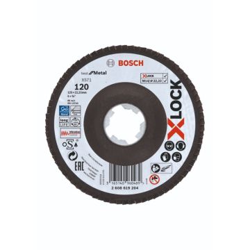 Bosch X-LOCK X571 Best for Metal-lamelslibeskive skrå 125mm K120 2608619204