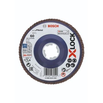 Bosch X-LOCK X571 Best for Metal-lamelslibeskive flad 125mm K60 2608619210