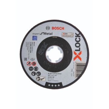 Bosch X-LOCK Expert for Metal-skæreskive 125 x 22,2 x 1,6mm 2608619254
