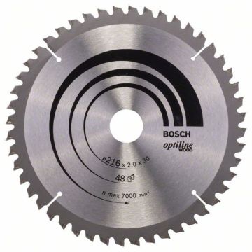 Bosch rundsavklinge Ø216 x 30mm 48 T -5GR TRÆ 2608640432