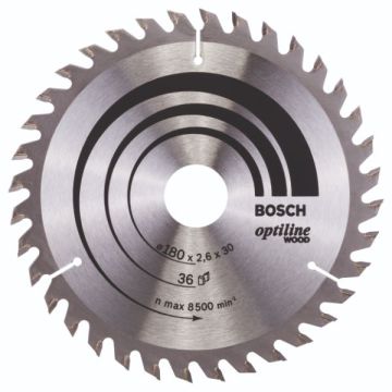 Bosch rundsavklinge Optiline 180 x 2,6 x 30mm 36T 2608640609