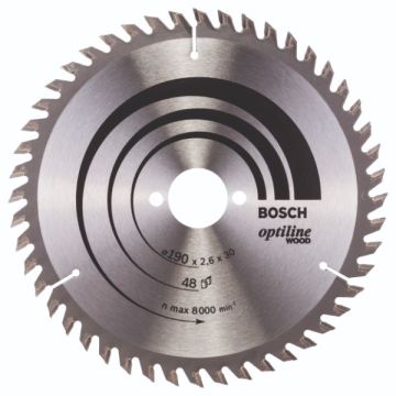 Bosch rundsavklinge Optiline 190 x 2,6 x 30mm 48T 2608640617