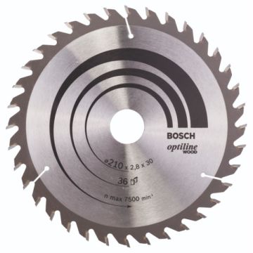 Bosch rundsavklinge Optiline 210 x 2,8 x 30mm 36T 2608640622