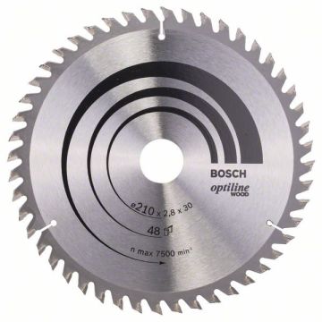 Bosch rundsavklinge Optiline 210 x 2,8 x 30mm 48T 2608640623