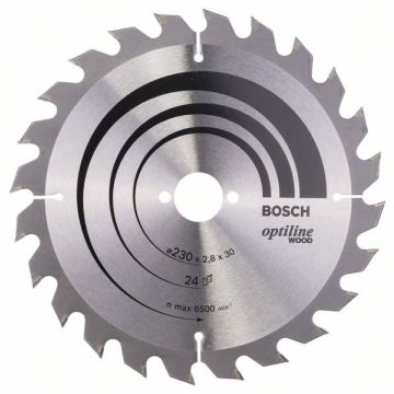 Bosch rundsavklinge Optiline 230 x 2,8 x 30mm 24T 2608640627