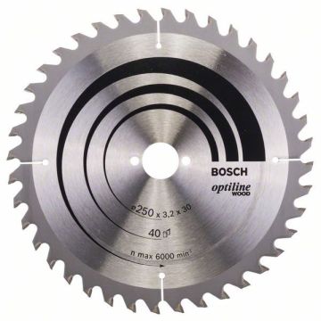 Bosch rundsavklinge Stat UW 250 x 3,2 x 30mm 40T 2608640670