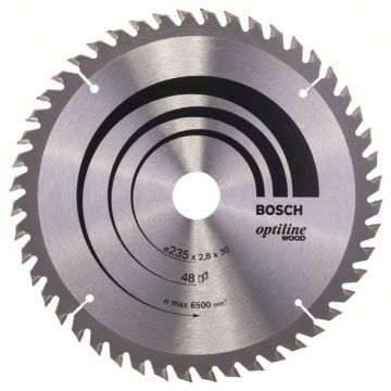 Bosch rundsavklinge Optiline 235 x 2,8 x 30mm 48T 2608640727