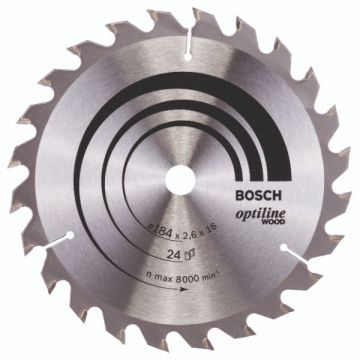 Bosch RUNDSAVKL.OPTILINE 184X2,6X16MM 24T 2608640817