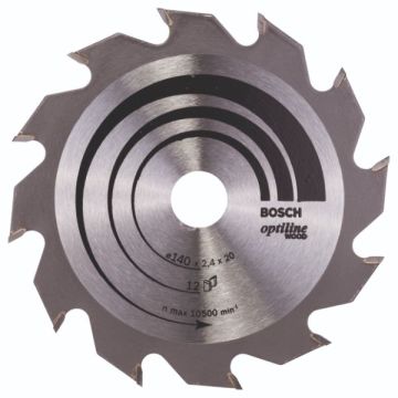 Bosch RUNDSAVKL OPTILINE 140X2,4X20/12,7MM T12 2608641168