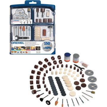 Dremel Tilbehørssæt 724 multifunktion 150 dele 2615S724JA