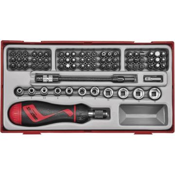 Teng Tools bitsskraldeskruetrækkersæt TTMDR84 med 84 dele 269920104