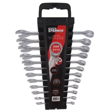 Tecos Ringgaffelnøglesæt T-CW819 - 12 dele i mm 34523295