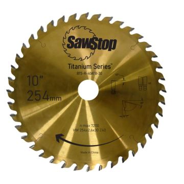 SawStop rundsavsklinge Titanium-serie 40-tands BTS-R-40ATB-30