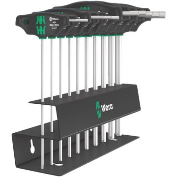 Wera 454/10 HF sæt Imperial 2 tværgrebs-skruetrækkersæt Hex-Plus 05023454001