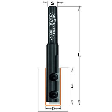 CMT VP Overfræsebor 14x49,5 K12 Z1 652.141.11