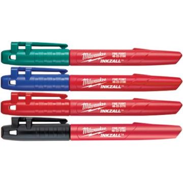 Milwaukee INKZALL Permanent marker - 4 farver 48223106
