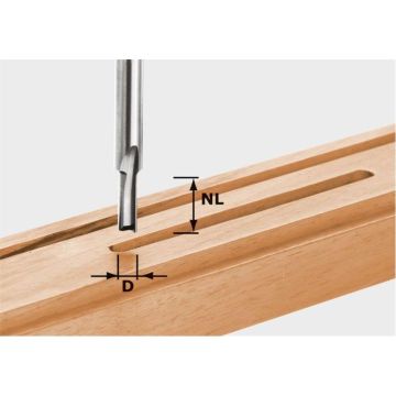 Festool Notfræser HW, skaft 8 mm HW S8 D7/17 490956