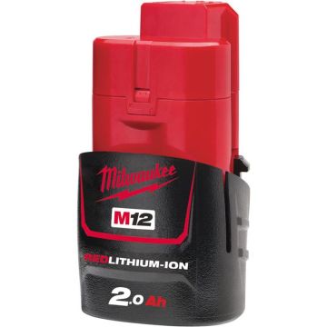 Milwaukee Batteri M12 B2 12 V. 2,0 Ah Red Lithium Ion 4932430064