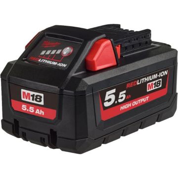 Milwaukee Batteri M18 HB5.5 High Output 18V 5,5 Ah 4932464712