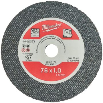 Milwaukee Skæreskive Metal SCS41 / 76/10mm 4932464717
