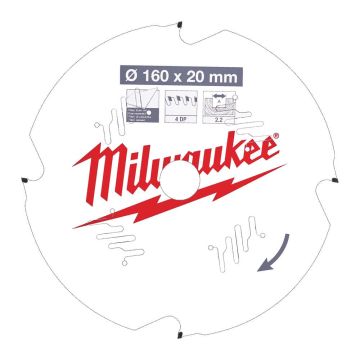 Milwaukee Rundsavklinge FC160x20x2,2x4d 4932471293