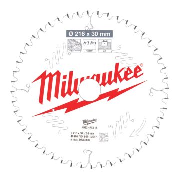 Milwaukee Rundsavklinge MS W216x30x2,4x48 4932471316