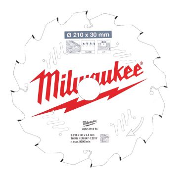 Milwaukee Rundsavklinge MS w210x30x2.4x16 4932471324
